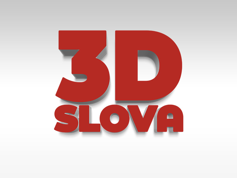 3D slova
