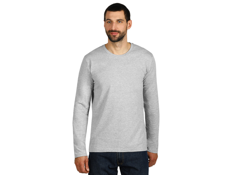 MAJOR, pamučna majica dugih rukava, 160 g/m2, pepeljasta