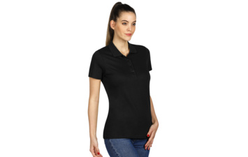 UNA, ženska polo majica, 180 g/m2, crna