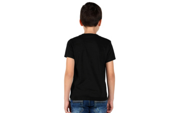 TERRA KID, dečja majica od organskog pamuka, 150g/m2, crna
