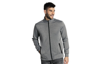 CLARK, dukserica sa visokom kragnom, 280 g/m2, pepeljasta