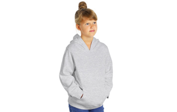 CHAMP KID, dečja dukserica sa kapuljačom, 280 g/m2, pepeljasta