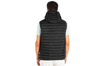 LIBERTY HOOD VEST MEN, prsluk sa kapuljačom, crni
