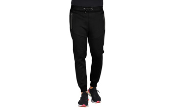 COOPER TRACK, muški donji deo trenerke, 280 g/m2, crni
