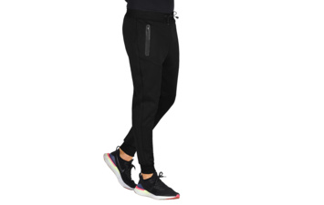 COOPER TRACK, muški donji deo trenerke, 280 g/m2, crni