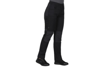 ROVER WOMEN S, ženske servisne radne pantalone sa elastinom, crni
