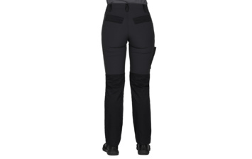 ROVER WOMEN S, ženske servisne radne pantalone sa elastinom, crni