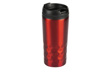 DIAMOND, čaša za poneti, 300 ml, crvena