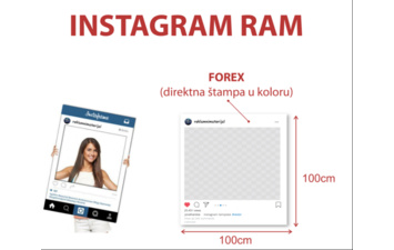 Instagram foto ramovi, promotivni selfi ramovi za fotografisanje