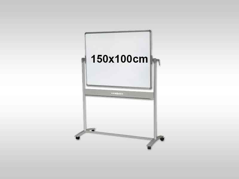 Bela pokretna dvostrana magnetna tabla 150x100cm