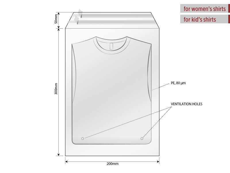 reklamni materijal-unisex majice-POLY BAG 20 X 30