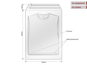 reklamni materijal-unisex majice-POLY BAG 30 X 40