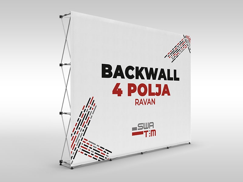 Back Board, Back Wall za aktivacije 4 polja ravni model, Pres Wall štampanje i prodaja konstrukcija