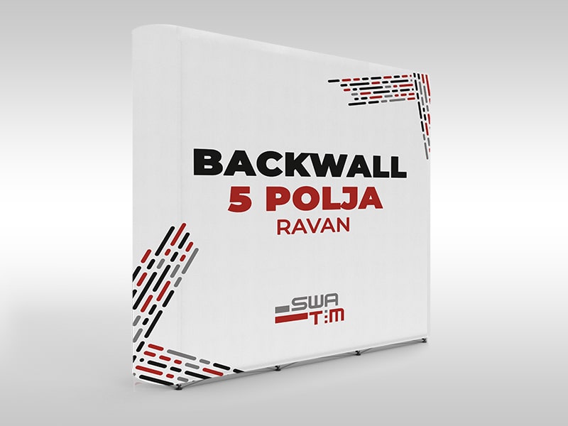 Back Board, Back Wall sa štampom na 5 polja, Pres Wall foto zid 5 polja ravni model