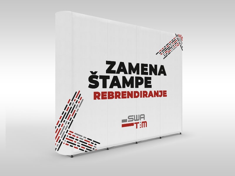 Back board zamena štampe rebrendiranje