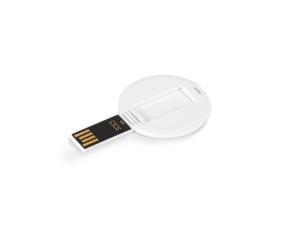 reklamni materijal - USB Flash memorija - COIN CARD- boja bela
