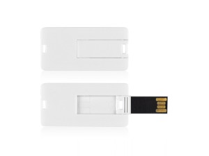 reklamni materijal - USB Flash memorija - MINI CARD - boja bela