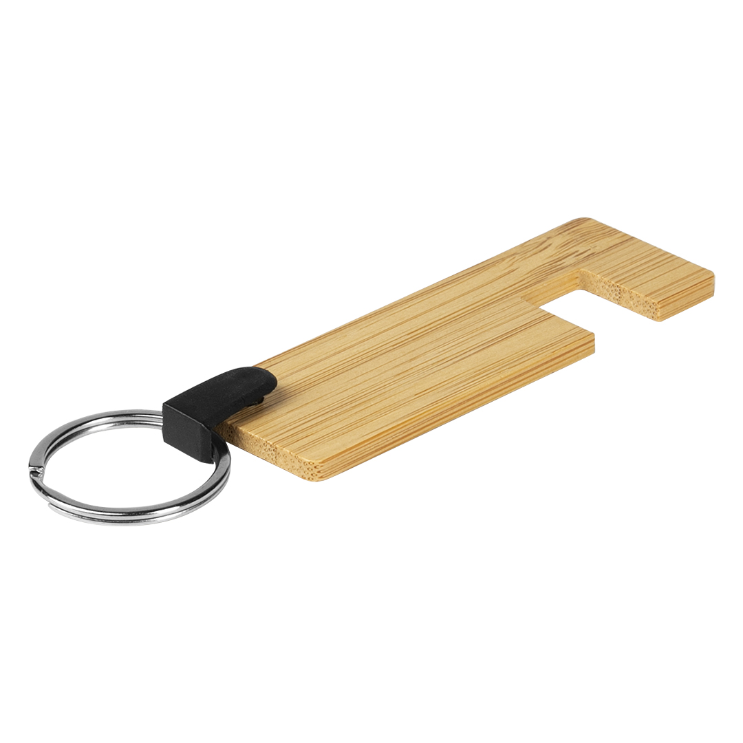 CLEF drveni privezak za ključeve sa držačem za mobilne uređaje