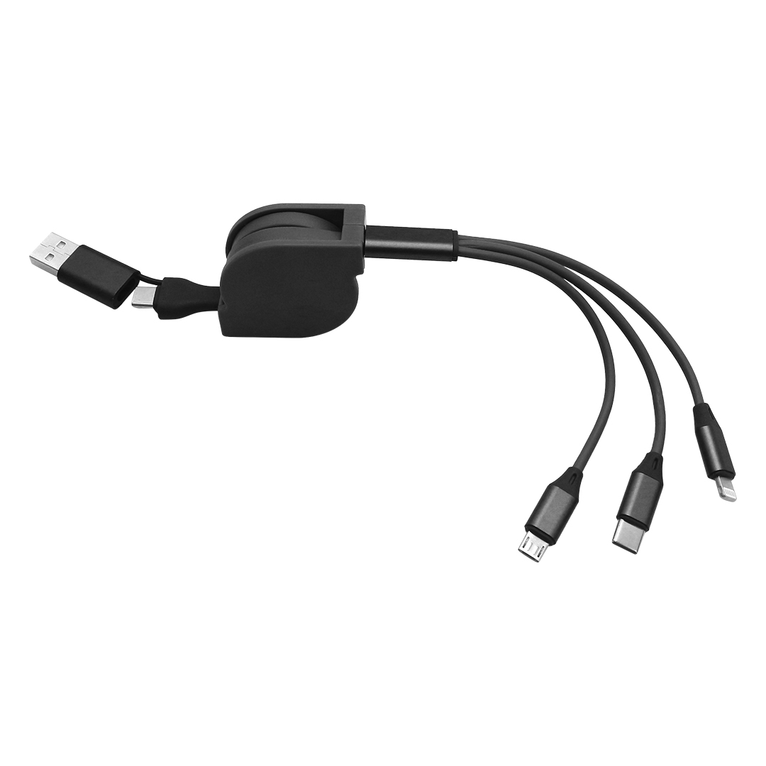 FLASH 60W 6IN1 Logo studio Specifikacije Prikaz zaliha 38.125.10 – USB / Type-C kabl za punjenje i prenos podataka, 6 u 1, 60W